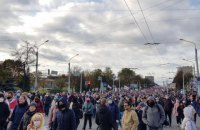 У Мінську проходить "Партизанський марш", силовики застосували гумові кулі (оновлено)