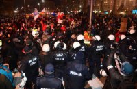 После забастовки женщин в Варшаве задержали 11 человек