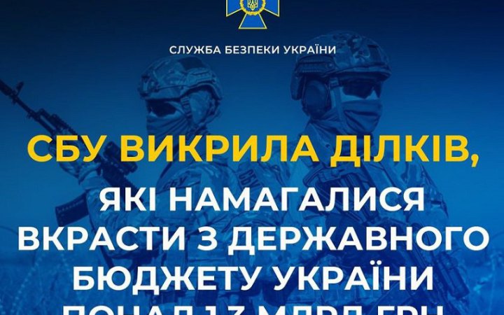 ​СБУ викрила ділків, які намагалися вкрасти з держбюджету понад 1,3 млрд грн