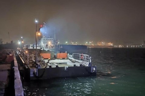 На Херсонщине построили плавучий причал для ВМС