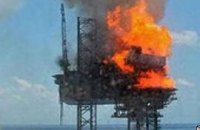 У берегов Австралии пылает нефтяная скважина