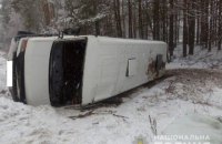 В Ровенской области перевернулась маршрутка с пассажирами