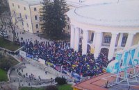 Полиция открыла два уголовных производства по факту штурма Октябрьского дворца