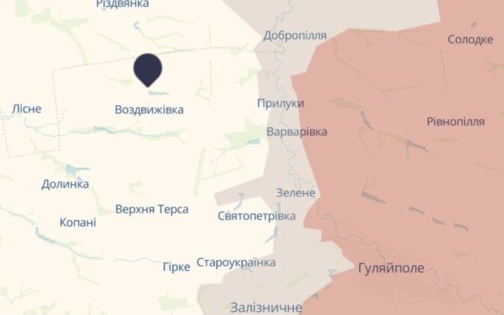 Сили оборони: окупанти прагнуть захопити Воздвижівку на Гуляпільському напрямку для виходу на визначені рубежі