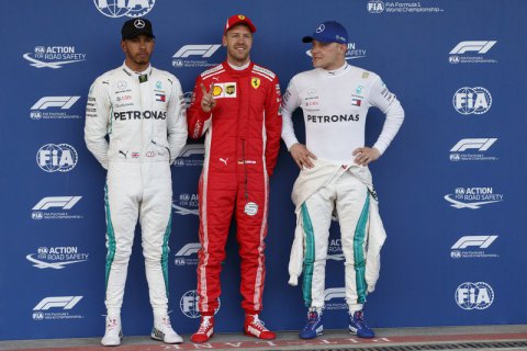 Феттель на "Феррари" выиграл квалификацию Гран-При Азербайджана