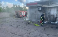 Російський БпЛА атакував АЗС у Слов’янську на Донеччині