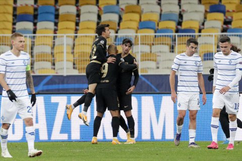 "Динамо" розгромно програло "Барселоні" в Лізі чемпіонів (оновлено)