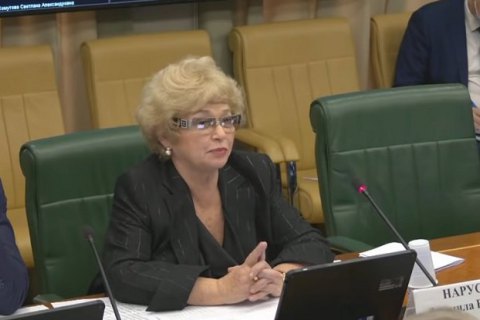 ​Російська сенаторка Нарусова про втрати армії РФ: "З роти на 100 людей живими залишилося четверо"