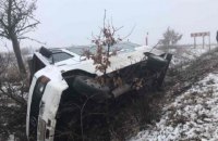 У Закарпатській області перекинувся автобус з пасажирами