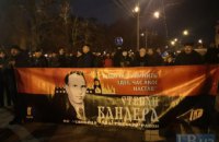 В Киеве проходит факельное шествие ко Дню рождения Бандеры