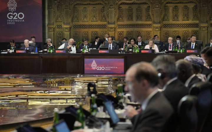 Більшість країн G20 в підсумковому комюніке засудили війну в Україні та закликали РФ повністю вивести війська 