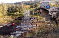 Боевики не выполняют обязательства по ремонту моста в Станице Луганской