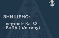 Повітряні сили знищили ворожий вертоліт Ка-52
