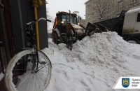 На Львовщине выпал почти метр снега