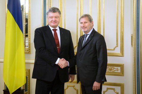 Порошенко і єврокомісар Ган обговорили підготовку до саміту "Східного партнерства"