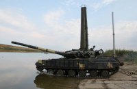 На полигоне в Николаевской области танкисты провели подводные учения