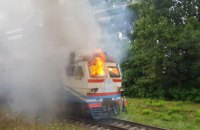 У Вінницькій області під час руху загорівся локомотив приміської електрички