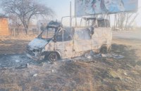 У Вовчанську росіяни влучили дроном у цивільне авто. Є загиблі