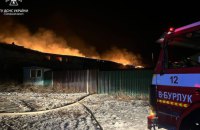 Понад 1000 квадратних метрів горіли внаслідок обстрілів Харківської області