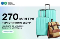 Від початку року українські громади отримали майже 270 млн гривень туристичного збору