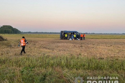 На трассе под Киевом автобус с паломниками-хасидами попал в ДТП, есть погибший