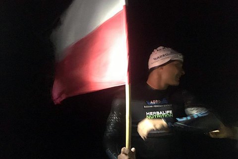 Человек впервые переплыл Балтийское море