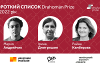 Стали відомі фіналісти премії Drahomán Prize 