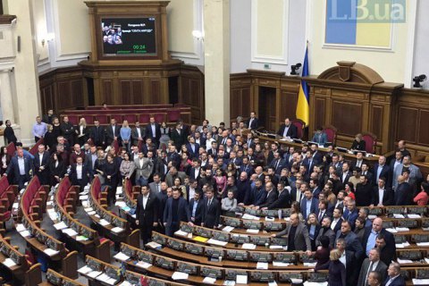 Фракція "Слуга народу" вперше заблокувала трибуну Ради