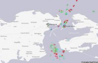 У Керченского пролива скопилось несколько десятков судов, идущих в украинские порты