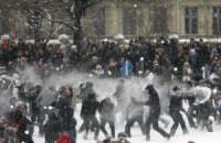 В Петербурге запретили бросаться снежками
