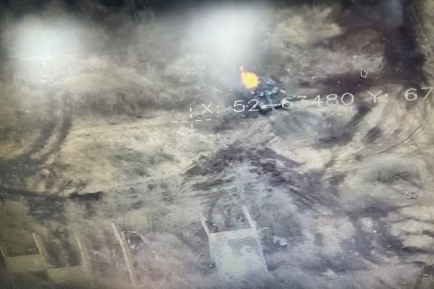 "Байрактар" знищив танк Т-80 окупантів  
