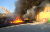 Масштабна пожежа в Пологах ліквідована, - ОВА