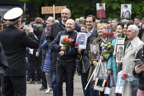 Полиция составила 13 админпротоколов за георгиевские ленты на мероприятиях 9 мая по всей Украине 