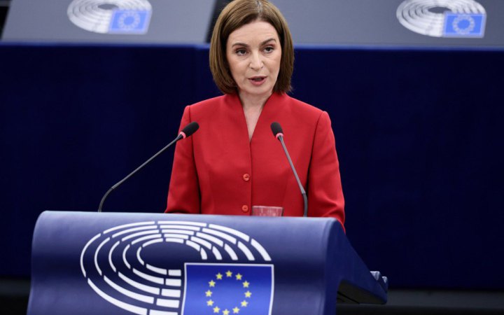 Санду закликала до відкриття усіх кластерів переговорів про вступ Молдови в ЄС