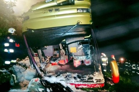 В МИД сообщили о состоянии украинцев, потерпевших в результате аварии автобуса в Польше 