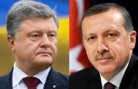 Порошенко поблагодарил Эрдогана за защиту прав крымских татар