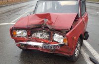 В Киеве на проспекте Гонгадзе пьяный водитель устроил ДТП