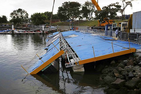 В Рио обрушился стапель для водных видов спорта на Олимпиаде