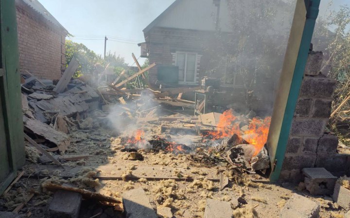 Росіяни чотири рази за день обстріляли Нікопольський район Дніпропетровщини