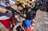 Под стенами Рады прошла акция в поддержку политзаключенных