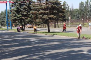 В Енакиево наводят марафет к приезду Януковича