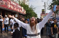 Тысячи паломников приехали в Умань для празднования еврейского Нового года