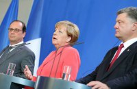Порошенко на этой неделе проведет телефонный разговор с Меркель и Олландом