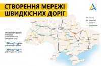 "Укравтодор" показал карту перспективной сети скоростных дорог