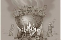 Российский сенатор показала "карикатуру" на Charlie Hebdo с изображением Януковича 
