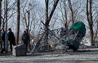 Вандалы разрушили историческую беседку в Киеве