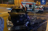 В Одессе "скорая" столкнулась с Lexus и перевернулась