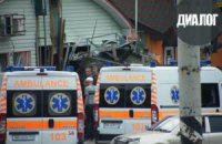 В Луганске БМП с боевиками въехала в кафе