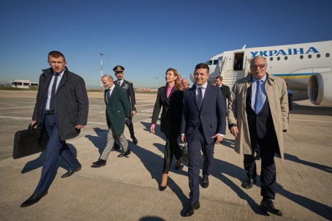 Зеленский начал рабочий визит в Италию 
