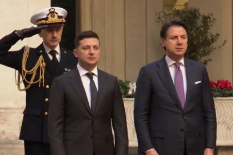 В Риме началась встреча Зеленского и премьера Италии Конте